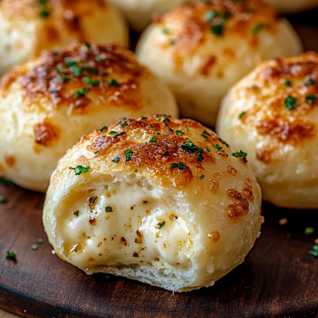 Homemade Garlic Butter Cheese Bombs