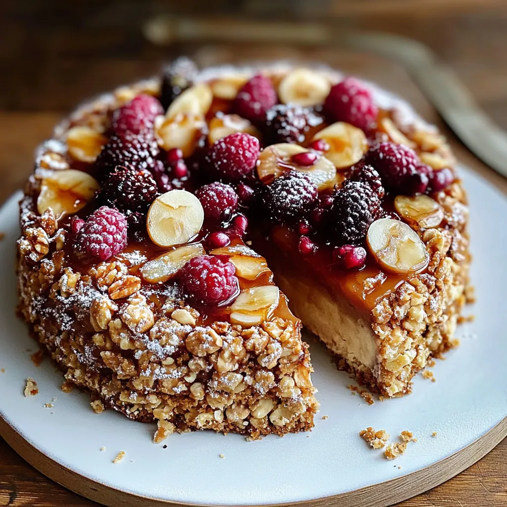 Gâteau Diététique Coupe-Faim aux Flocons d'Avoine