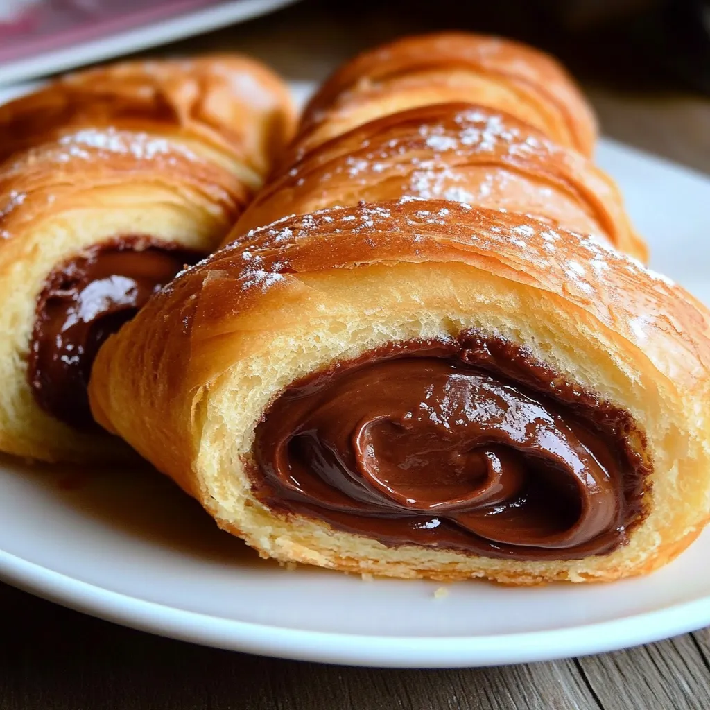 Pain de Mie Roulé au Nutella